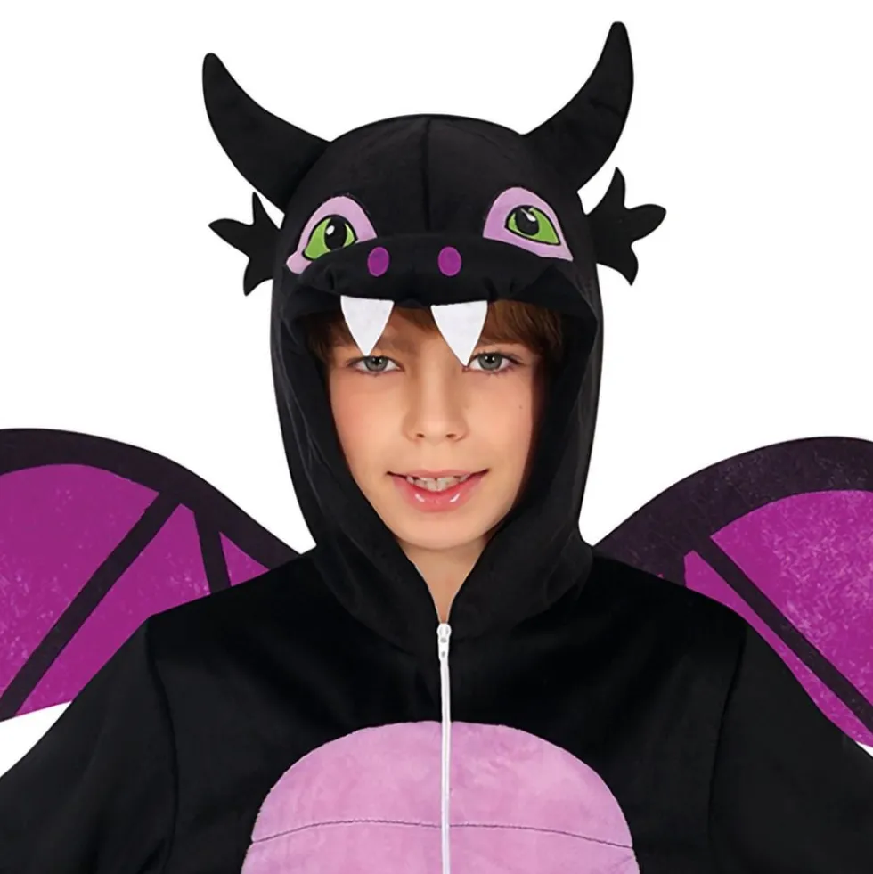 Sort Drage Børnekostume