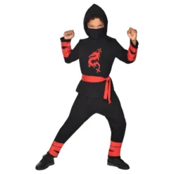 Sort Ninja Børnekostume