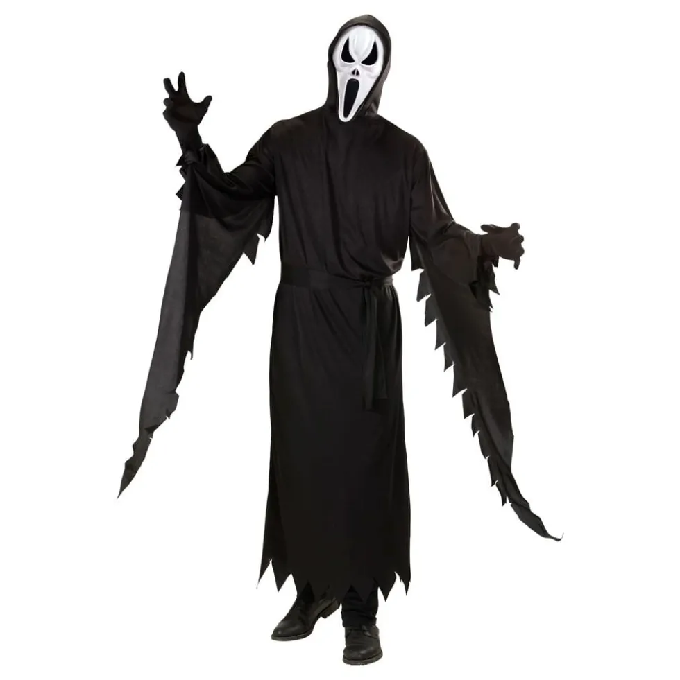 Sort Spøgelse Kostume