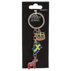 Souvenir Nøglering Sweden Dalahest