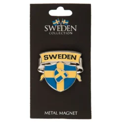 Souvenir Sweden Skjold Magnet