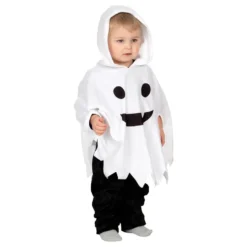 Spøgelsesponcho Børnekostume