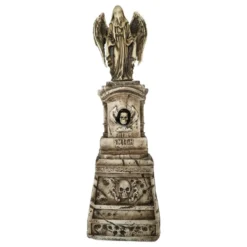 Statue med Animeret Dødningehoved Prop