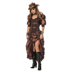 Steampunk Kvinde Kostume Deluxe