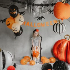 Stående Folieballon Græskar
