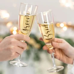 Stickers til Glas Bride & Groom