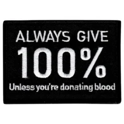 Stofmærke Always Give 100%