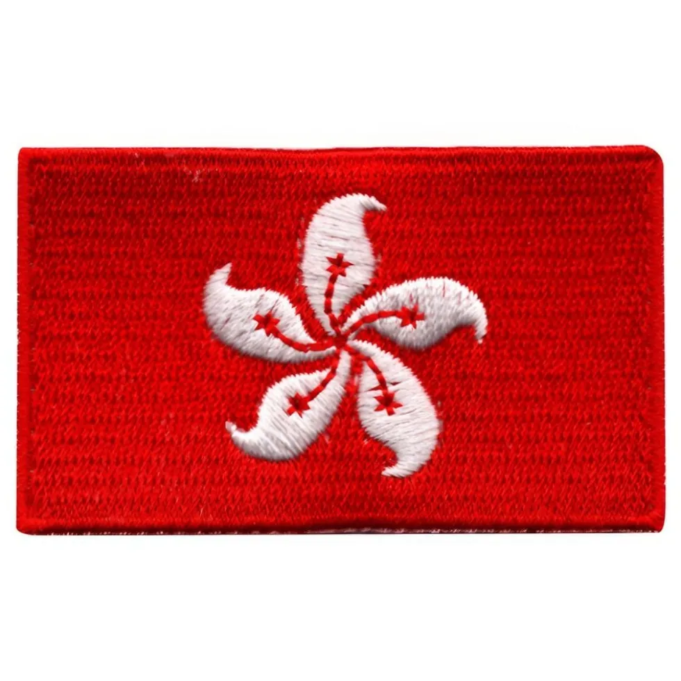 Stofmærke Flag Hong Kong