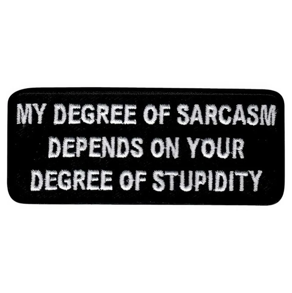 Stofmærke My Degree of Sarcasm