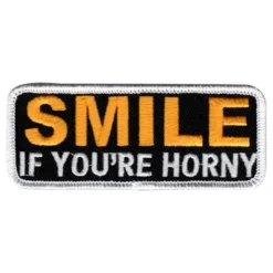 Stofmærke Smile If You're Horny