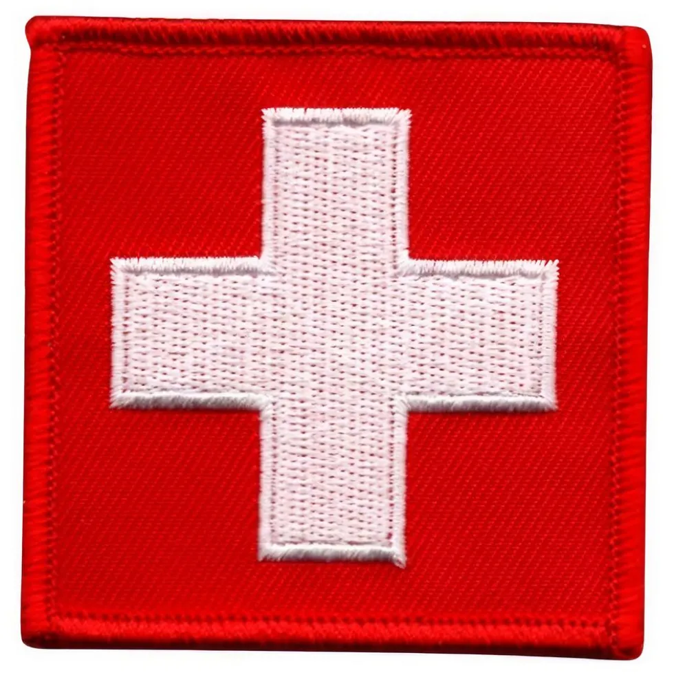 Stofmærke Sundhedspleje Hvidt Kors First Aid