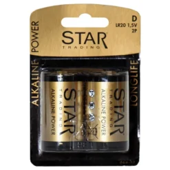ST Power Alkaline D-batterier