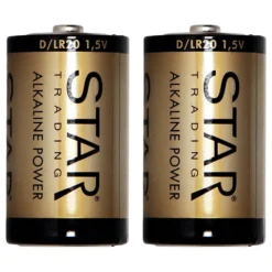 ST Power Alkaline D-batterier