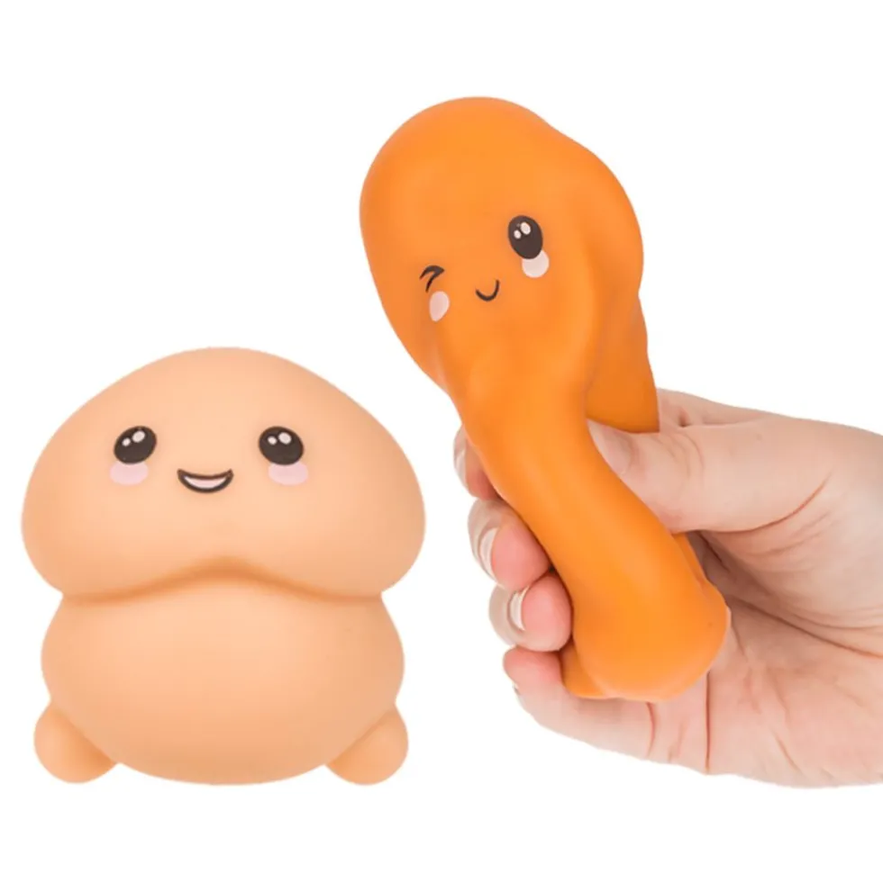 Stressbold Penis med Ansigt