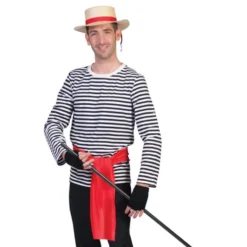 Stribet Trøje Sort/Hvid