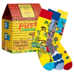 Strømper Pippi Langstrømpe™ Villa Villekulla Gaveæske