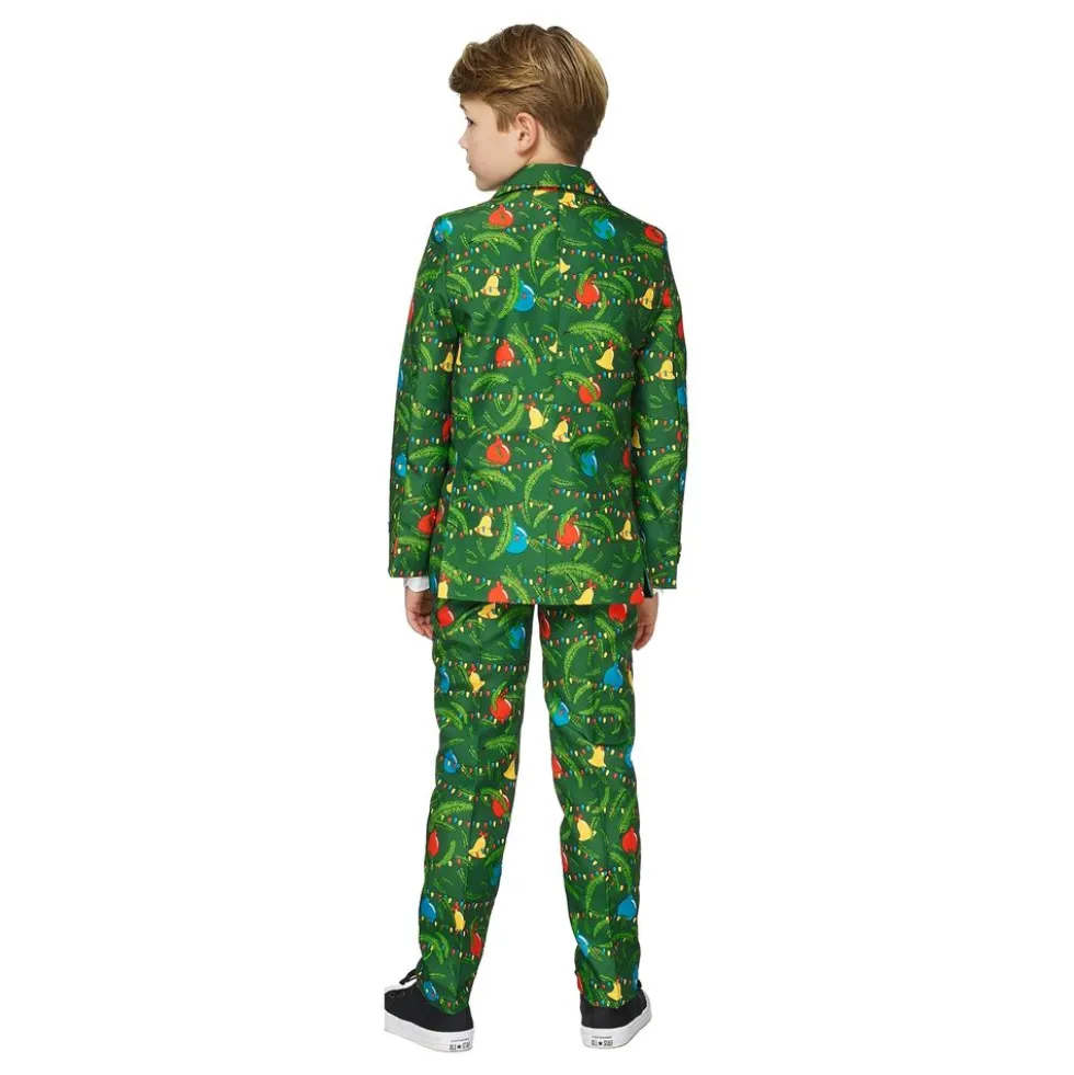 Suitmeister Boys Christmas Green Tree Light Up Jakkesæt