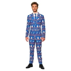 Suitmeister Christmas Blue Nordic Jakkesæt