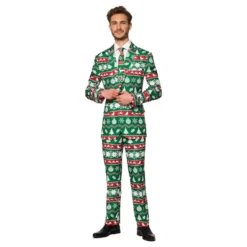 Suitmeister Christmas Green Nordic Jakkesæt