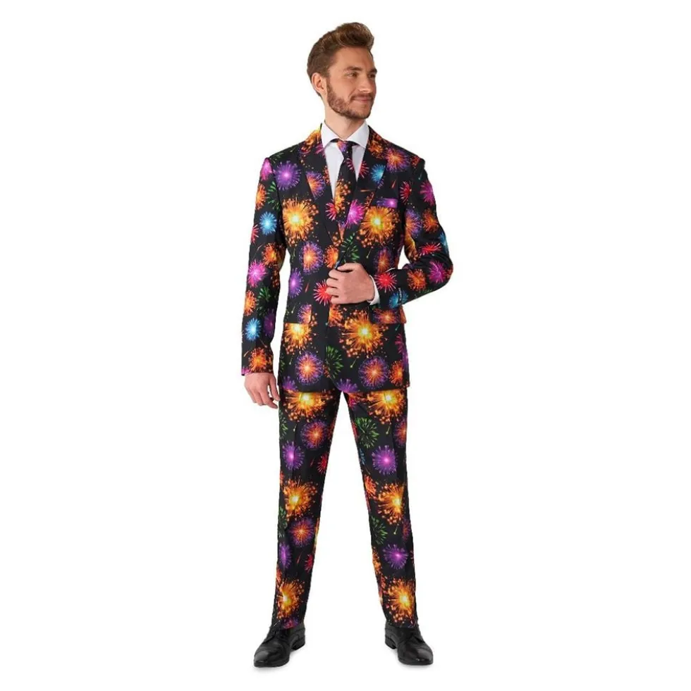 Suitmeister Fireworks Black Jakkesæt