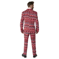 Suitmeister Nordic Pixel Rødt Jakkesæt