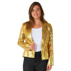 Suitmeister Pailletblazer Dame Guld