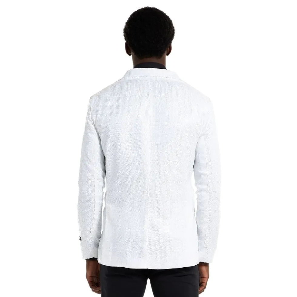 Suitmeister Pailletblazer Hvid
