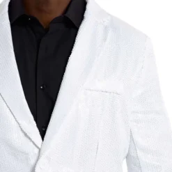 Suitmeister Pailletblazer Hvid