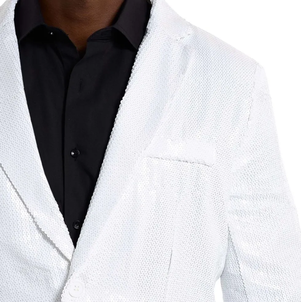 Suitmeister Pailletblazer Hvid