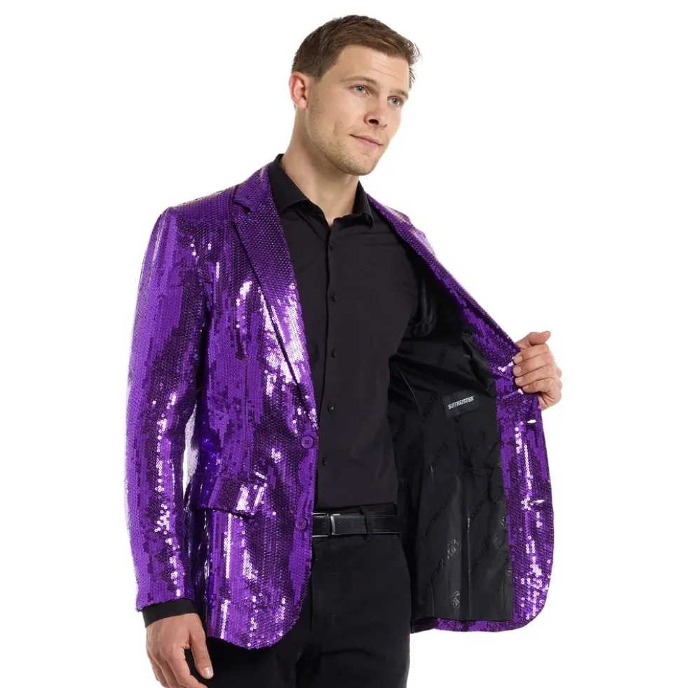 Suitmeister Pailletblazer Lilla