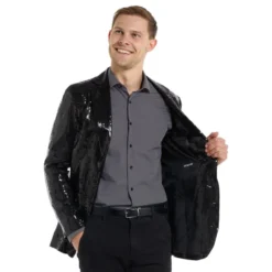 Suitmeister Pailletblazer Sort