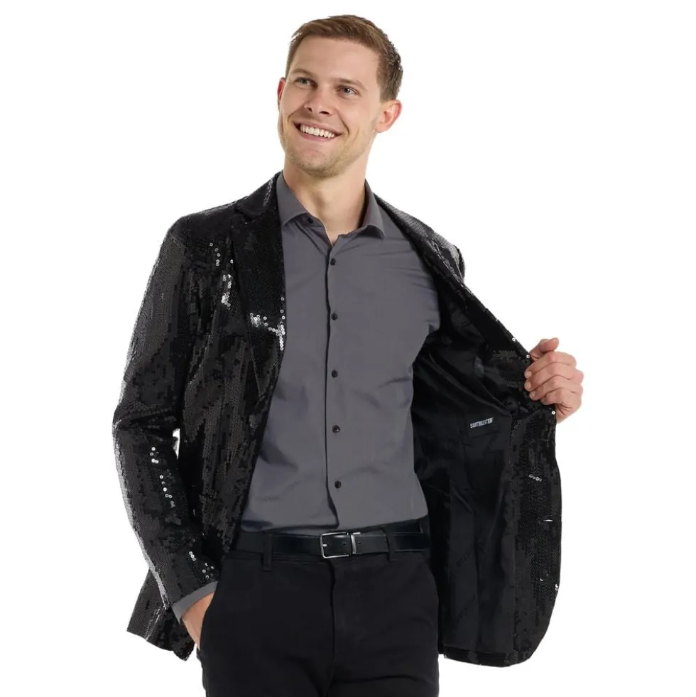 Suitmeister Pailletblazer Sort