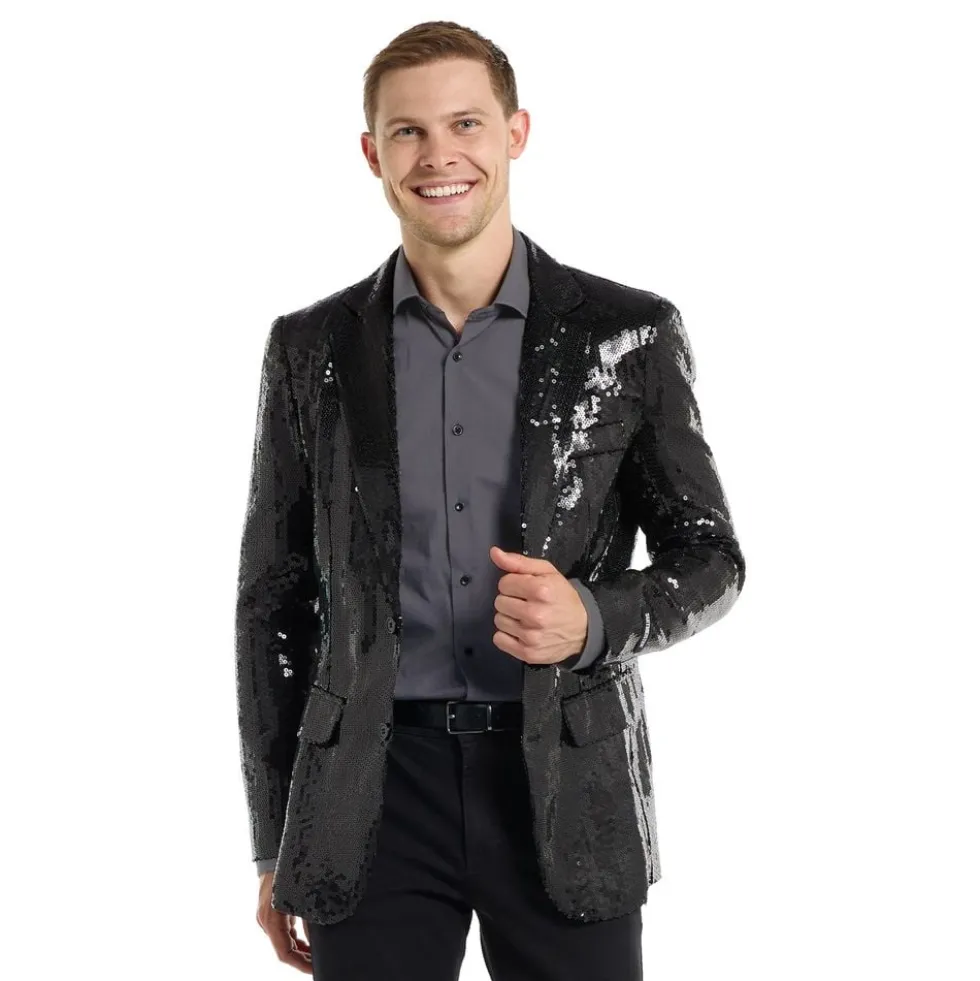 Suitmeister Pailletblazer Sort