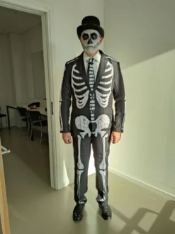Suitmeister Skeleton Grunge Black Jakkesæt