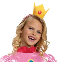 Super Mario Prinsesse Peach Børnekostume
