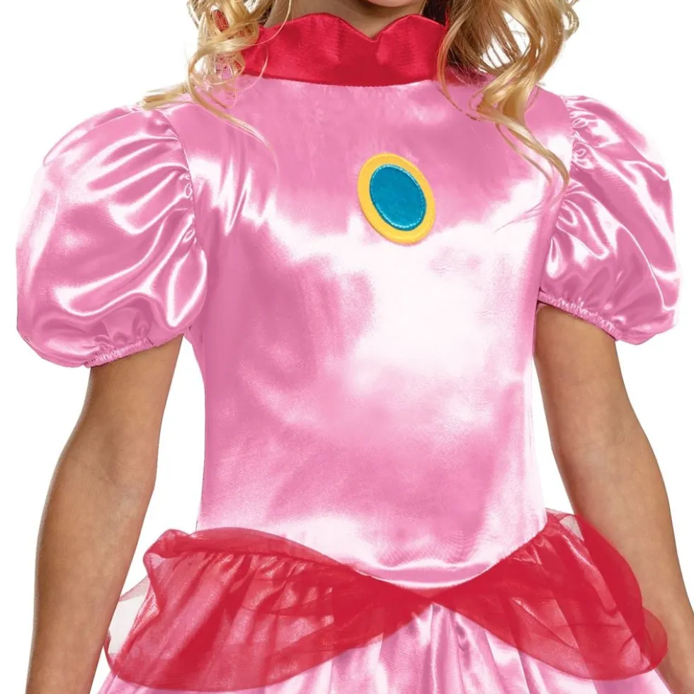 Super Mario Prinsesse Peach Børnekostume