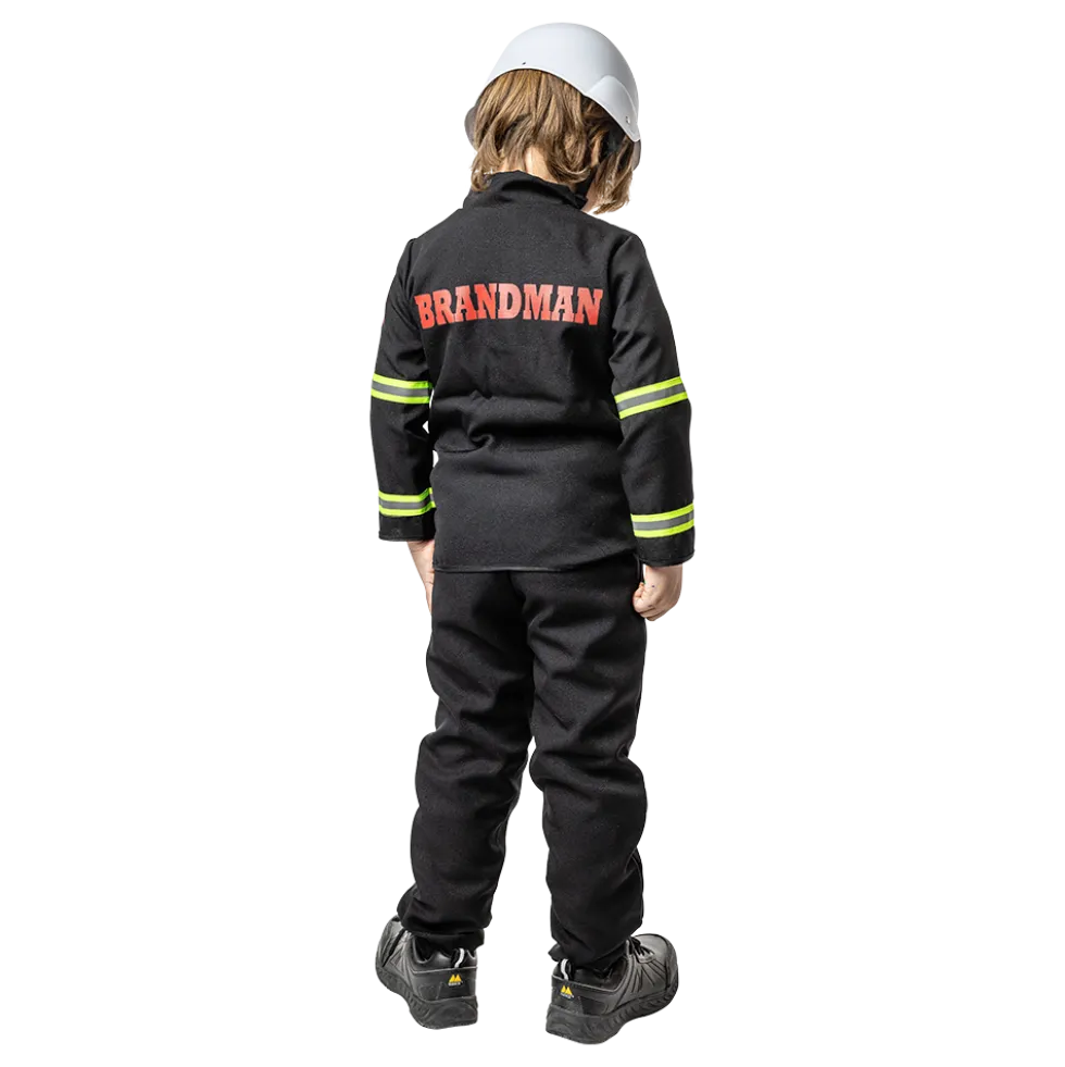 Svensk Brandmand Børnekostume