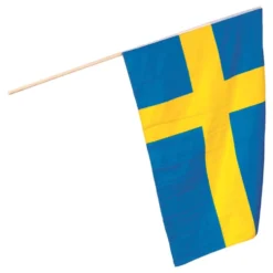 Svenske Flag på Pind Stor