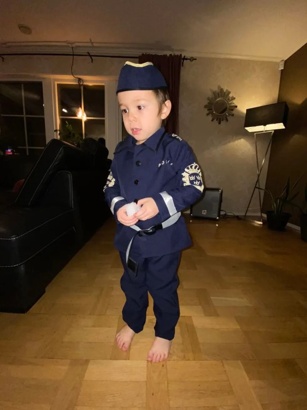 Svensk Politi Børnekostume