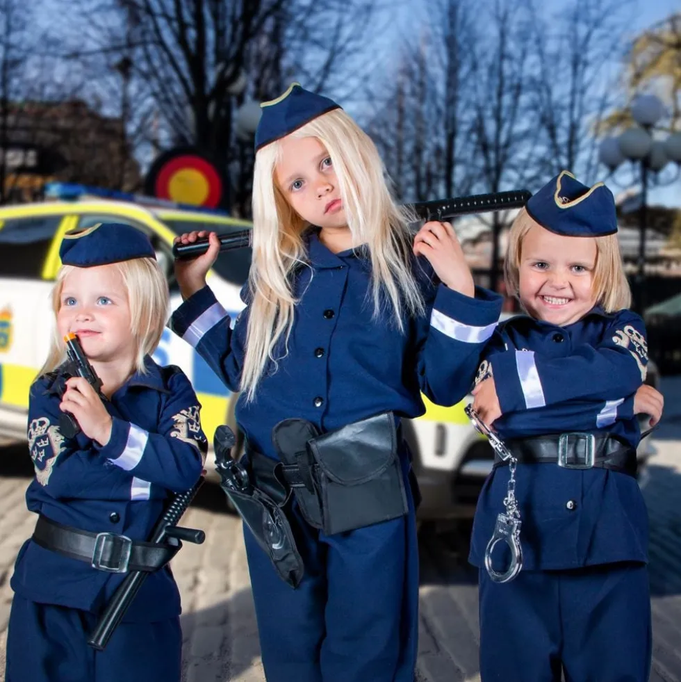 Svensk Politi Børnekostume