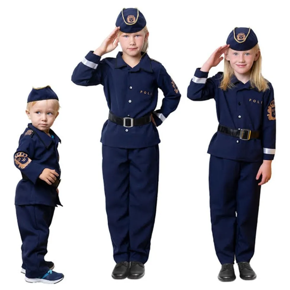 Svensk Politi Børnekostume