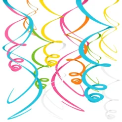 Swirls flerfarvet hængende dekoration