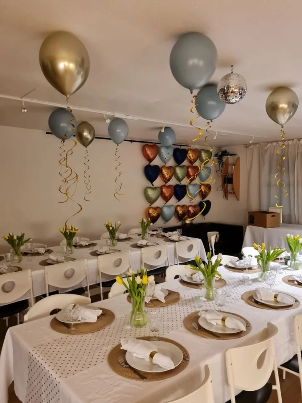 Swirls Guld Hængende Dekoration