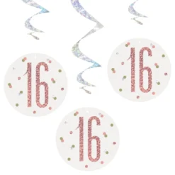 Swirls 16 Hvid/Rosaguld