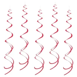 Swirls Rød Hængende Dekoration