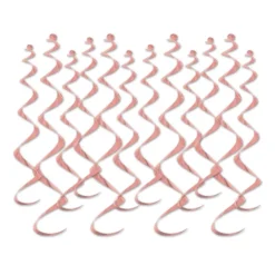 Swirls Roséguld Metallic Hængende Dekoration