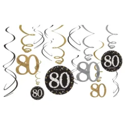 Swirls 80 Sølv/Guld Glitter