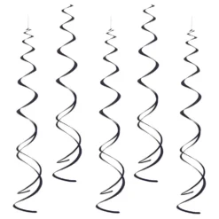Swirls Sorte Hængende Dekoration