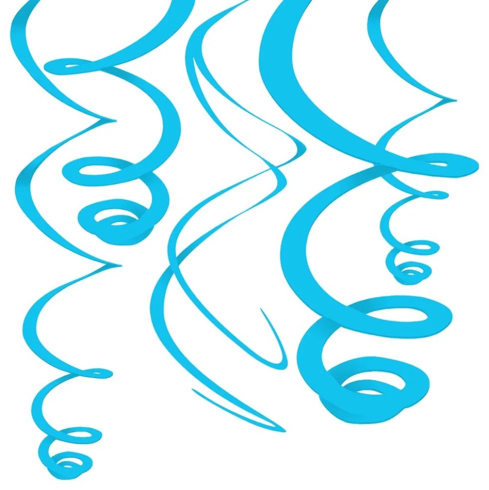 Swirls Turkis Hængende Dekoration