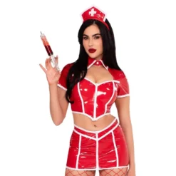 Sygeplejerske Red Alert Deluxe Kostume